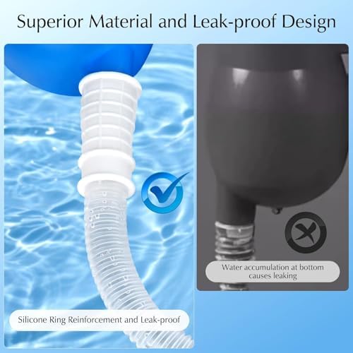 Portable Urinals for Men, OOCOME Men Urinal Bottle Spill Proof Reusable Male Pee Bottle Camping Toilet Thicken Men's Potty 2000 ml 47.2" Long Tube with Lid