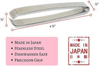 [MADE IN JAPAN] Kwizing Fish Bone Tweezers by RCI GLOBAL - Non-Slip, Precision Grip - Debone Salmon, Bass, Catfish - Stainless Steel Handmade Japanese Craftsmanship (4 3/4")