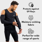 CompressionZ Compression Arm Sleeves for Men & Women| Cooling UV Sun Protection Elbow Pain Relief for All Sports and Recovery