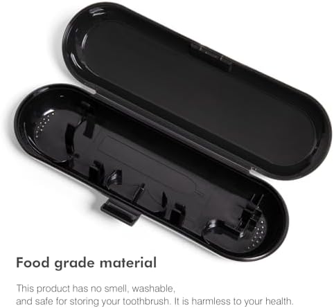 Electric Toothbrush Case Compatible with Oral B/Oral-B Pro/iO/Philips Sonicare/Demita/Bitvae and most other Brand Electric Toothbrushes on the market，Black