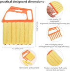 6pcs Window Venetian Blind Cleaner Duster Tool, Include 4pcs 7 Finger Blind Duster Brush & 2pcs Shutter Cleaner Brushes, Air Conditioner, Wood & Vinyl Blinds,for Blinds Air Conditioner Vent Keyboard