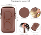 Double Glasses Case Neoprene Pouch Soft Eyeglass Sunglasses Cases With Cleaning Cloth