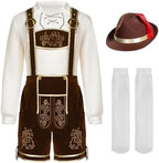 Spooktacular Creations Men’s German Bavarian Oktoberfest Costume Set, Beer Costume Hat for Adults Halloween and Beer Festival