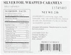 Fun Express - Silver Foil Wrapped Caramels (2lbs) for Wedding - Edibles - Soft & Chewy Candy - Caramel & Licorice & Candy Corn - Wedding - 189 Pieces