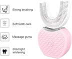 VIDECOR Ultrasonic Toothbrush, Automatic Toothbrush 360 Auto Sonic Toothbrush, Teeth whitening Brush with Charging 360° Ultrasonic Electric Toothbrush for Adult,White