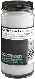 Frontier Co-op Cream of Tartar, 3.52-Ounce Jar, Wine Cask Crystallized Leavening Agent, Distince Tangy Flavor