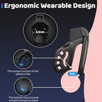 Yivans Male Chastity Device Cock Cage, Lightweight Chastity Cage Body-Safe Penis Cage for Men with 5 Different Sizes Ring & Invisible Lock Adult Abstinence Penis Bondage Male Sex Toy(Black-S)