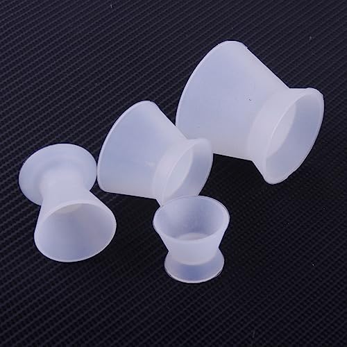4 Pcs/Set 4 Size DENTAL LAB FLEXIBLE SILICONE DAPPEN DISH MIXING BOWL CUP