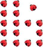 Sentovac Edible Ladybug Cake Topper Icing Decoration 16 Pcs Insect Themed Sprinkle Sugar for Cake Cupcake Cookie Ice Cream and Macarons Candy Frosting Decoration