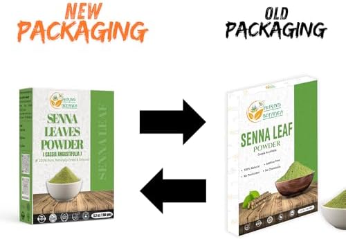 Herbs Botanica Senna Leaf Powder 100% Pure Senna Alexandrina Powder (Sana Makki) for Herbal Teas, DIY Formulations & Wellness – Non-GMO, Additive-Free – 5.3 oz