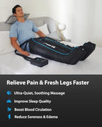 FIT KING Professional Air Compression Leg Recovery System, Cordless Rechargeable Leg Compression Massager Boots for Fast Recovery & Improved Circulation, Compression Boot for Athletes (Medium)