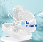 LA MIERE 1 Pcs Retainer Case with Vent Holes, Mouth Guard Case Denture, White