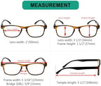 Eyekepper Ultrathin Flex Frame 5-Pack 80's Reading Glasses Tortoise Frame Black Arm,+1.5
