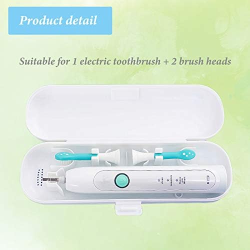 2 Pcs Electric Toothbrush Travel Case, Portable Toothbrush Holder for Oral-B Pro and Other Electric Toothbrush Set by Hovesty (Blue&White)