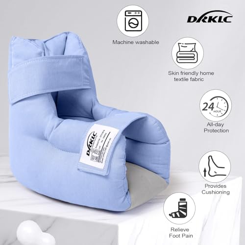 Heel Protector Cushion to Relieve Pressure from Sores and Ulcers, Adjustable Foot Pillow for Bedridden Patients Supplies, Ankle Pillow for Heel Pain Relief