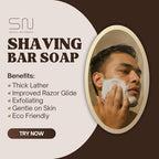 Seoul Naturals Shaving Bar Soap, Unscented with Kaolin Clay, k beauty, 5.5 oz