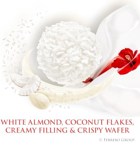 Raffaello Almond Coconut Candy, 15 Individually Wrapped Gourmet Candy Box, 6 boxes, 5.3 oz