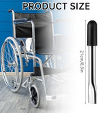 Brake Extenders for Wheelchair - 2PCS Handle Extension, Transport Chair Assistive Device for Heavy Reclining Wheelchair (Silver, 6.7 Inch)