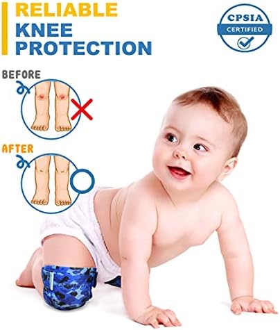 Simply Kids Baby Knee Pads for Crawling (2 Pairs) Rodilleras para Bebe, CPSIA Certified - Infant Knee Protector for Toddler, Girl, Boy, Crawler