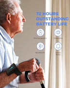 Continuous Wrist Pulse Oximeter, Blood Oxygen Saturation Monitor with Smart Beep, Bluetooth, 72 Hours Endurance Tracking SpO2 and Pulse Rate, PC Software & APP