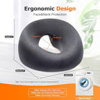 Face Down Pillow, Massage Headrest for Bed, Massage Face Cradle for Bed, BBL Pillow After Surgery Post Eye Surgery (Navy)