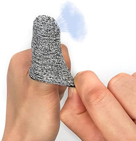 Finger Cots Cut Resistant Protector Finger Covers for Kitchen, Work, Sculpture, Anti-Slip, (10 Pcs)