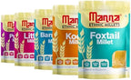 Manna Millets 5kg - Natural Grains Combo Pack of 5 Foxtail 1kg, Kodo 1kg, Little 1kg, Barnyard 1kg, Proso 1kg