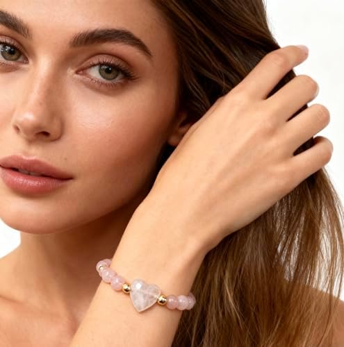 6mm Natural Stone Bracelet and Healing Stones, Handmade Amethyst Bracelet,Gemstone Bracelets for women, Spiritual Bracelets Purple Jewelry Birthday Valentine Day Mothers Day Gifts