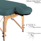 INNER STRENGTH Portable Massage Table Package E2 - Full Reiki Massage Table Incl. Deluxe Adjustable Face Cradle, Pillow & Carry Case (30"x73")