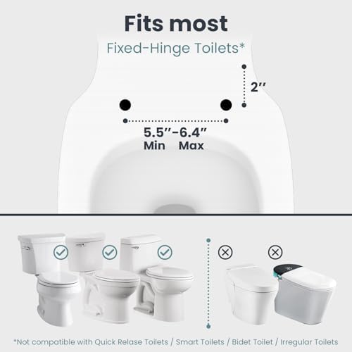 PELEGON Toilet Safety Rails (250lb) - Adjustable Toilet Safety Rails, Toilet Bar for Elderly Adults, Toilets Rails for Seniors, Toilet Seat with Handles for Elderly & Disabled Toilet Grab Bar - 1 Pack