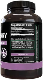 PURE ORIGINAL INGREDIENTS Acai Berry (365 Capsules) No Magnesium Or Rice Fillers, Always Pure, Lab Verified