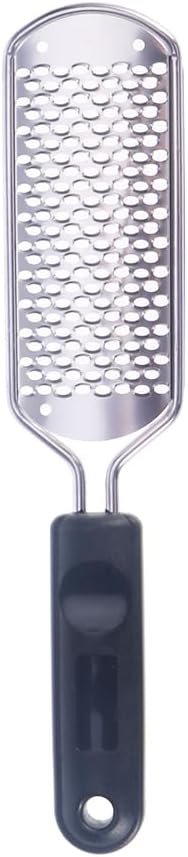 Housoutil Professional Stainless Steel Foot File Pedicure Rasp Callus Remover Foot Scraper for Dead Skin Cracked Heels Corns Smooth Feet Tool 11.18In