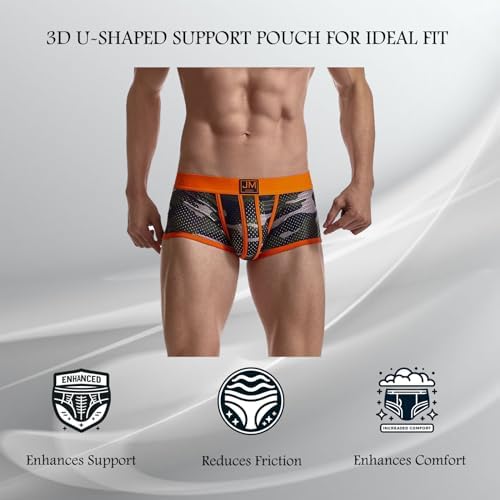JOCKMAIL Men's Boxer Briefs Mens Underwear Boxer Briefs with Men's Boxer Shorts Camouflage Underwear
