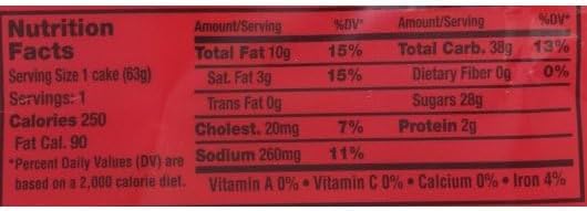Sara Lee Iced Banana Cake, 2.25 Ounce -- 24 per case.
