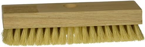 11643 Dqb Heavy Duty Acid Brush, Tampico Fiber Bristle Trim, Hardwood Handle, 8" x 1-1/16"