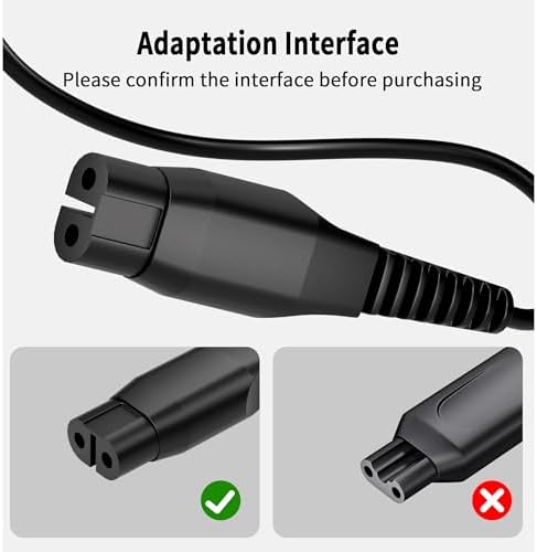 Vancle Charger for Philips One Blade QP2520,4.3V USB Charging Cable A00390 Replacement Charger Cord for Philips Norelco One Blade QP2520,QP2620,QG3320,RQ320,RQ328,RQ330,RQ331 RQ338,RQ350