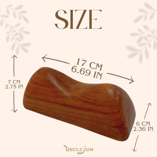 Wooden Acupressure Massage Tool – Handcrafted Thai Wood Therapy Stick for Back, Neck & Shoulder Pain Relief – Trigger Point Reflexology Wooden Massager (6.7 in)