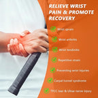 Ulnar Wrist Brace for Right & Left Hand, Ultra-Thin Elastic Wrist Wrap Compression for TFCC Tear and Repetitive Wrist Use Injury, Wrist Support for Carpal Tunnel, Tendonitis, Pain Relief (Black)