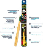 Woobamboo! Kid's Bamboo Toothbrush - Super Soft BPA Free Nylon Bristles - Eco-Friendly, Biodegradable, Compostable, Vegan (Pack of 2)