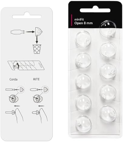 (30 Pcs) Minifit Open Domes for Oticon (8mm) – Compatible Replacement Tips for Oticon Hearing Aids, Premium Universal Domes for Oticon Hearing Aid Supplies