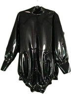 Latex Catsuit Rubber Uniform Party Black Clothing 0.4mm,Black,XL