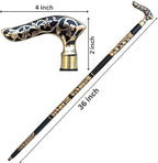 Handmade Wooden Walking Cane – Ergonomic Comfort Grip, Stylish Design – Durable Walking Stick for Men & Women – Support Cane for Seniors & Elderly