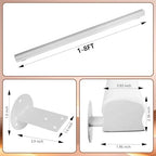 Wooden Handrails, 1-14ft Non-Slip Staircase Handrail,Wall Mounted Barrier-Free Staircase Grab Bar for Elderly, for Home Garden Corridor Lofts Kindergarten Guardrail Decking Railings (2FT)