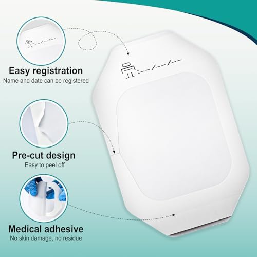 100 Packs Transparent Film Dressing 4" x 4.75" - Waterproof Bandages for Swimming, Showering, Wounds, Post Surgical Shower or IV Shield, Tattoo Aftercare Bandage, Scar Therapy, Adhesive Patches