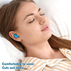 BlingKingdom 4 Pairs Moldable Silicone Ear Plugs, Soft Reusable Noise Cancelling Sleep Earplug for Sleeping, Airplanes, Travelling, Studying, Concerts, Swimming (Blue)