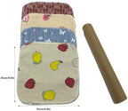 Reusable Paper Towel Rolls 20 Pack,Washable Napkin Cloth Value Set of 4 Colors 20 Pack of Paperless Towel-100% Cotton, Super Soft, Absorbent Made to Last (Strawberries)