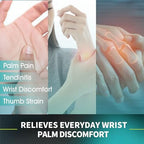 Vital Salveo-Fingerless Compression Arthritis Gloves Carpal Tunnel Computer Typing for Men and Women Daily Support (1 Pair)