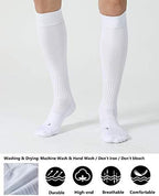 CS CELERSPORT 2/3 Pack Soccer Softball Baseball Socks for Youth Kids Adult Multi-Sport Compression Knee High Socks