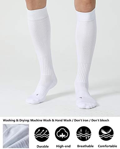 CS CELERSPORT 2/3 Pack Soccer Softball Baseball Socks for Youth Kids Adult Multi-Sport Compression Knee High Socks