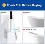 Bathtub Safety Rail, Bathtub Handle Grab Bar with Non-Slip Grip for Seniors, Elderly, Fits 3.1 to 6.7 Inch Tub Walls, Supports 300 lbs